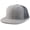 Heather Grey, variant on Armycrew Oversize 2XL Blank Plain Structured Mesh Back Flatbill Snapback Cap