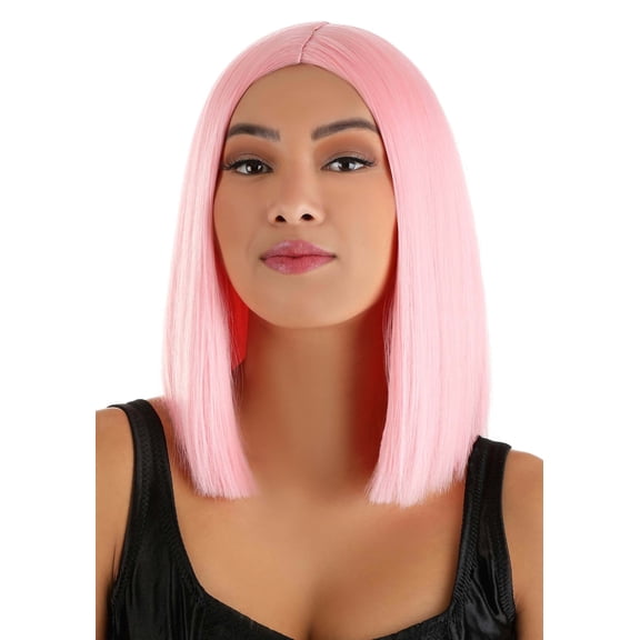 Women's Light Pink Long Bob Wig