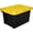1, variant on HDX 27 gal. Strong Box Plastic Storage Tote in Black and Yellow