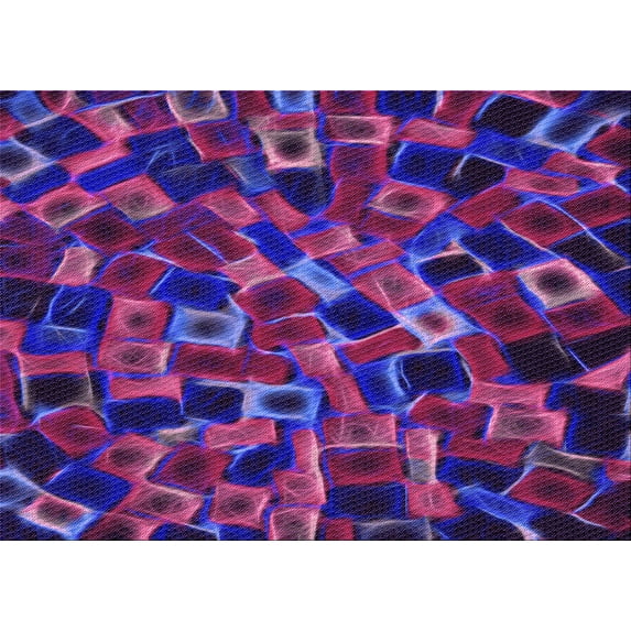 Ahgly Company Indoor Rectangle Patterned Purple Area Rugs, 2' x 3'