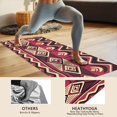 thumbnail image 4 of Red Geometric Striped Pattern Hot Yoga Mat Towel Non Slip for Hot Yoga - Quick-Drying Yoga Mat Cover with 4 Corner Pockets with Travel Bag - Hot Yoga Towel Non Slip 70"x26", 4 of 6