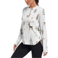 thumbnail image 2 of FORMRS Womens Long Sleeve Shirts UPF 50+ Sun Protection Quick Dry Fishing Hiking Tops, Size S-2XL, Christmas Forest, 2 of 8