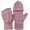 Fuzzy-purple, variant on Winter Fingerless Gloves Mittens for Women Men Warm Wool Knitted Convertible Flip Top Mittens for Cold Weather
