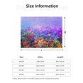 thumbnail image 5 of Uemuo Colorful Purple Cosmos Flower Printed Throw Blanket for Couch, Fluffy Fuzzy Blankets for Bed, Sofa, Cozy Flannel Faux Fur Blanket-40"x30", 5 of 6