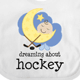 thumbnail image 4 of Inktastic Dreaming About Hockey Boys or Girls Baby Bib, 4 of 4