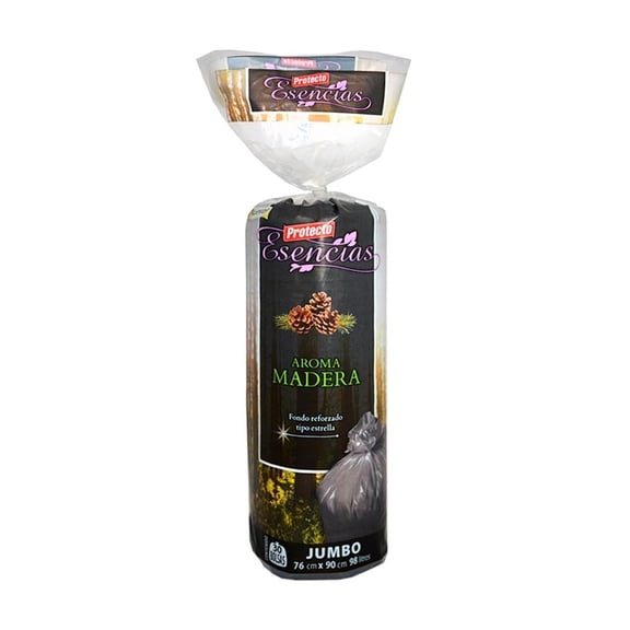 Bolsas para basura Protecto Esencias jumbo aroma madera 30 pzas