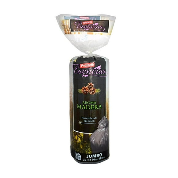 Bolsas para basura Protecto Esencias jumbo aroma madera 30 pzas