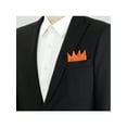 thumbnail image 4 of INSPIRE CHIC Men's Pocket Squares PreFolded Triangles On Card Suit Handkerchief Orange One Size, 4 of 4