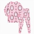 thumbnail image 6 of KPOPLK Halloween Toddler Girls Kids Pajamas Set Ghost Boo Print Pjs Long Sleeve Snug fit 2-8t 2pcs Soft Jammies Outfit Set Size 5-6 Years, 6 of 9