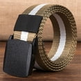 thumbnail image 2 of Mens Long Canvas Nylon Waist Web Belt Metal Free Security Check, 2 of 3