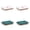 AB-4Pcs, variant on 9*12" 1 Tier Stackable Food Storage Containers Clear Baked Goods Container with Lid, Airtight Cookie Carrier for Muffins Macarons, Dessert Carrier with Time Recorder, for Home Kitchen Pantry