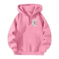 thumbnail image 3 of Quarter Zip Hoodies for Women Fall Winter Fashion 2025 Trendy Pullover Hooded Sweatshirts with Pocket Long Sleeve Cute Hoodie Clothes (Pink, XL), 3 of 4
