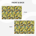 thumbnail image 3 of Rocae Orange and Lemon Printed Heat Resistant Place Mats,Classic Hemstitch Cloth Fabric Placemats Imitation Linen Place Mat Table Mats 18x12 inch, 3 of 5