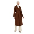 thumbnail image 2 of Camel - Unlined - Double-Breasted - Trench Coat - Refka, 2 of 5