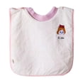 thumbnail image 4 of Babero para niños, suave y delicado, cuello ajustable, impermeable, para la saliva. Rosa, 4 of 9