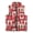 Christmas Element Patchwork Design, variant on Soft Sleeveless Fleece Jacket for Fall Winter, Polyester Lightweight Girls Zippered Vest, Sunflower Rooster