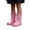 1-Red86, variant on Elegyee Girls Rain Boots Unisex Solid Lightweight Soft Sole Non Outdoor Wear Rain Shoes