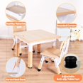 thumbnail image 4 of FUNLIO Kids Table and 2 Chairs Set, Height Adjustable Toddler Table and Chair Set for Ages 3-8, Easy to Wipe Arts & Crafts Table,, 4 of 7