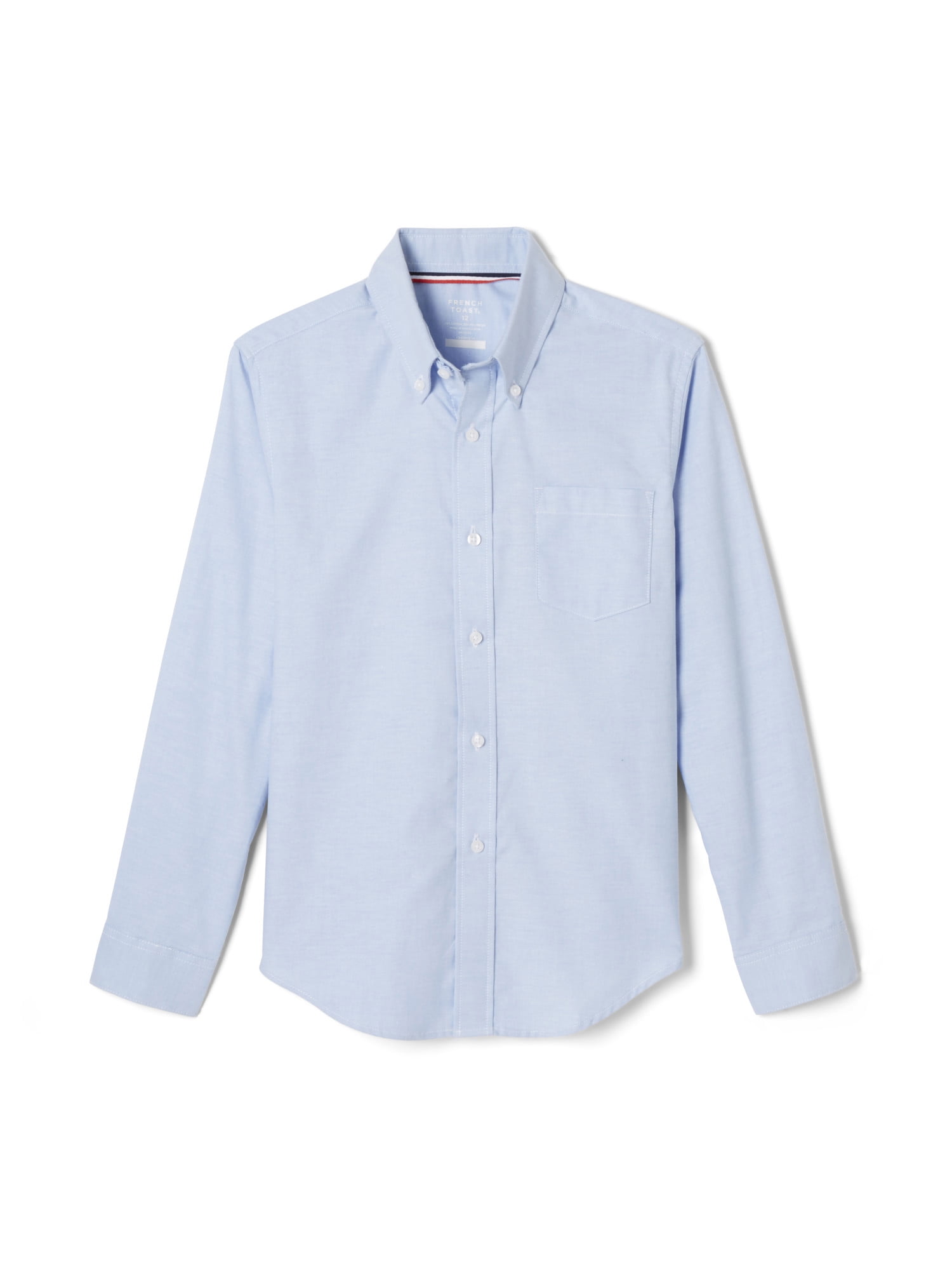 French Toast Boys' Husky S/S Stretch Oxford Button-Down Shirt 
