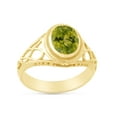 thumbnail image 2 of AFFY Celtic Lady's Simulated Peridot Ring In 14K Yellow Gold Plated 925 Sterling Silver Jewelry for Ladies, Ring Size 10.5, 2 of 4