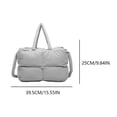 thumbnail image 2 of Bolso Satchel Puffy Puffer Tote Bag Acolchado Suave para Mujer, 2 of 9