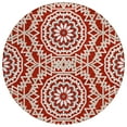 thumbnail image 2 of Addison Rugs Chantille Indoor/Outdoor Transitional Circles Red Washable Round Rug, 8' x 8', 2 of 6