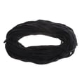 thumbnail image 2 of veasfak Black Braided Cotton Flat Cord Drawstrings Drawcord String for Sweater Hat Pants, 2 of 8