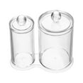 thumbnail image 1 of RUNROTOO Conteneur de Coton-Tige Double Boîte Transparent 1Ensemble pour Femmes, 1 of 8