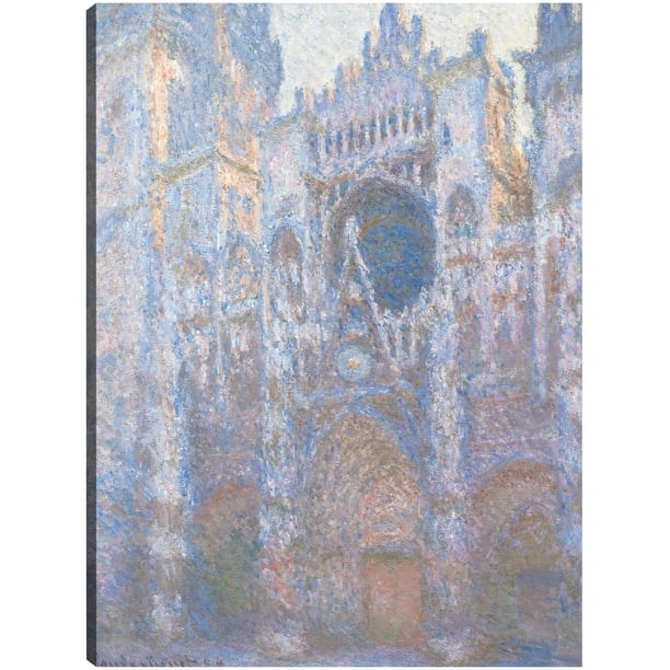 Cuadro Decorativo - Catedral de Rouen, fachada oeste (1894) Jr Impresión en canvas, estrechado.