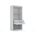 thumbnail image 4 of Manhattan Comfort Mulberry Wood Sectional Corner Wardrobe Closet in White, 4 of 7