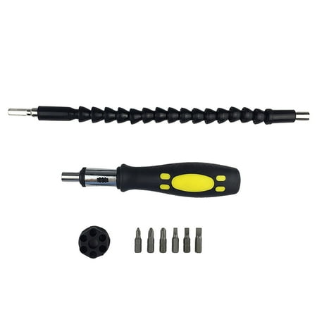 

Younar Flexible Drill Bit Extension - Flexible Screwdriver Drill Bit Extension | Multifunctional Screwdriver Combination Set for Hardware Maintenance and Repair