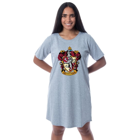 Harry Potter Womens' Hogwarts All Houses Nightgown Sleep Pajama
