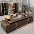 thumbnail image 2 of Standing Computer Desk Gaming Corner Luxury Writing Reception Office Desk Drawers Filing Mesa De Escritorio Desk Accessories My Lux Decor Round, 2 of 14