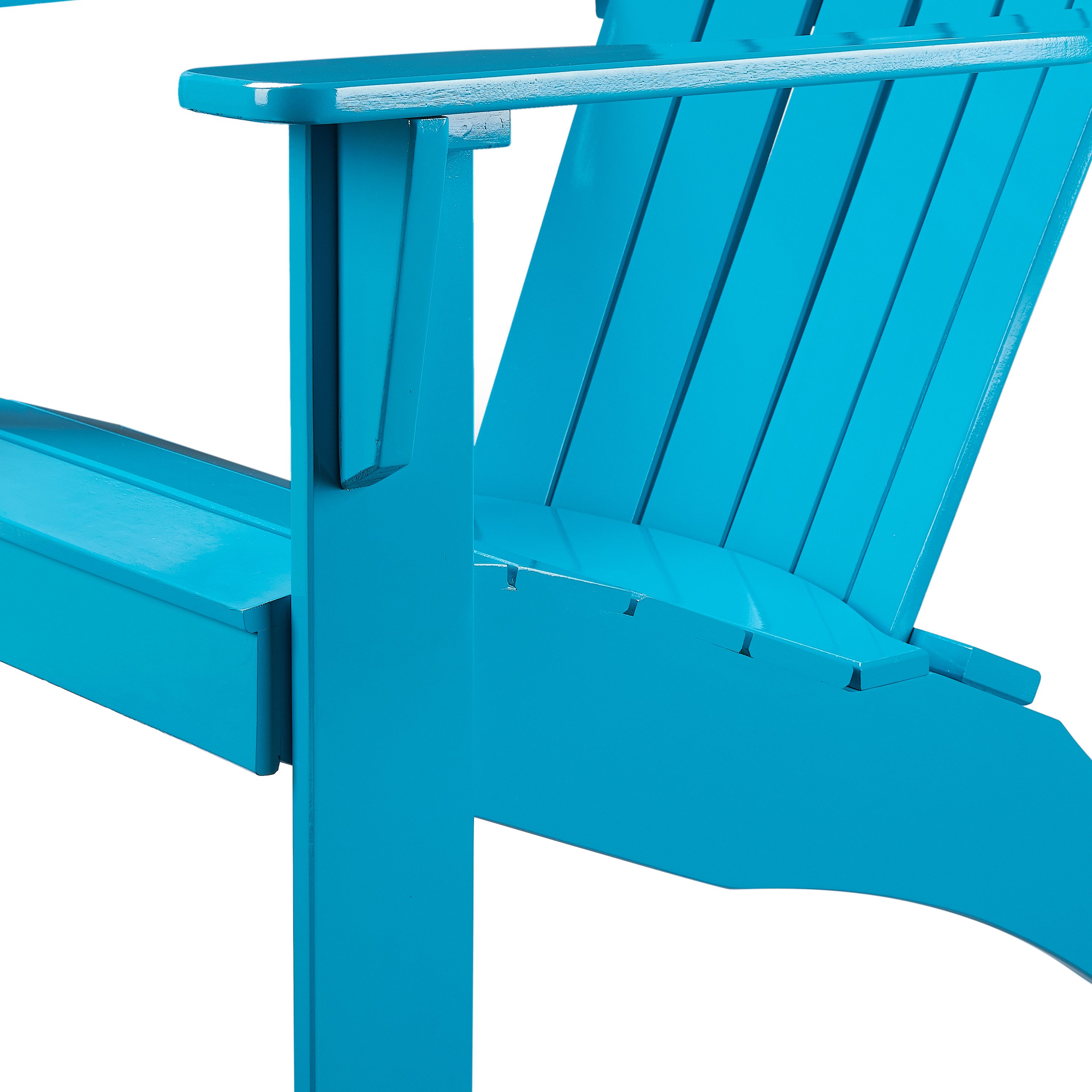 Mainstays Rubberwood Adirondack Chair - Turquoise - image 4 of 8