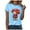 Blue, variant on felwors Teddy Bear Graphic Tee | Valentine's Day Heart Balloons & Flower Casual Crew Neck Short Sleeve Shirt”(Blue, XXXL)