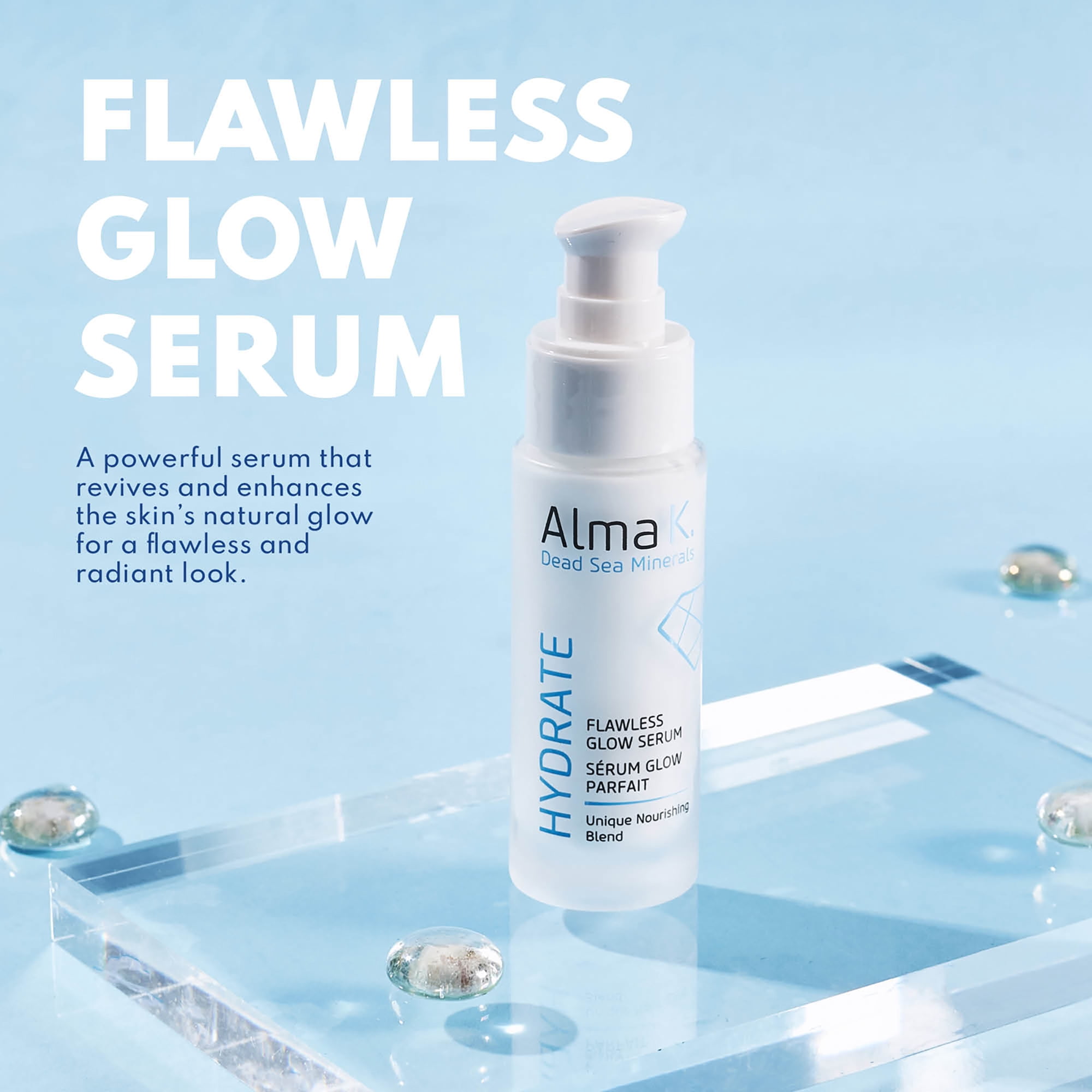 Alma K Flawless Glow Serum, Face Serum for Women, 1 oz