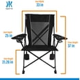 thumbnail image 4 of Kijaro Rok-It Sport Rocking Camping Chairs with Carry Bag, Vik Black, 4 of 4