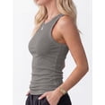 thumbnail image 2 of Ribbed Tank Tops for Women, High Neck Sleeveless Racerback, Slim Fit Long Basic Knit Casual Layering Shirts, 2 of 5