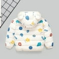 thumbnail image 4 of Winter Down Coats for Kids Baby Boys Girls Light Puffer Padded Jacket with Hoods Infant Outerwear Cute Baby Girls Jacket Jacket For Girls Boys Lightweight Jacket 12 Months-4 Years, 4 of 6