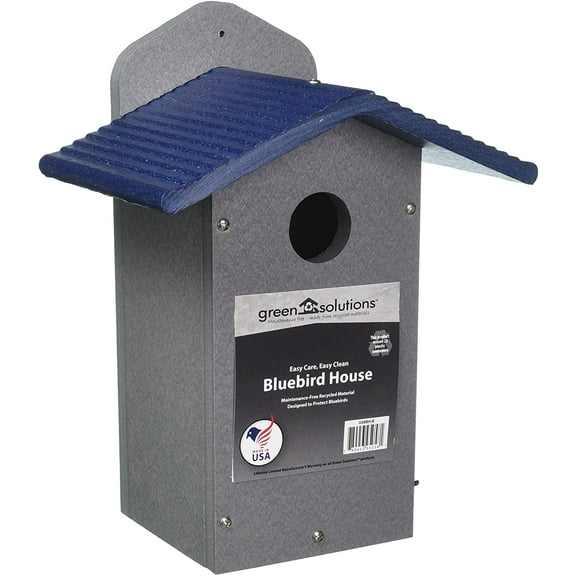 Birds Choice Rustic Recycled Bluebird Bird House - Blue