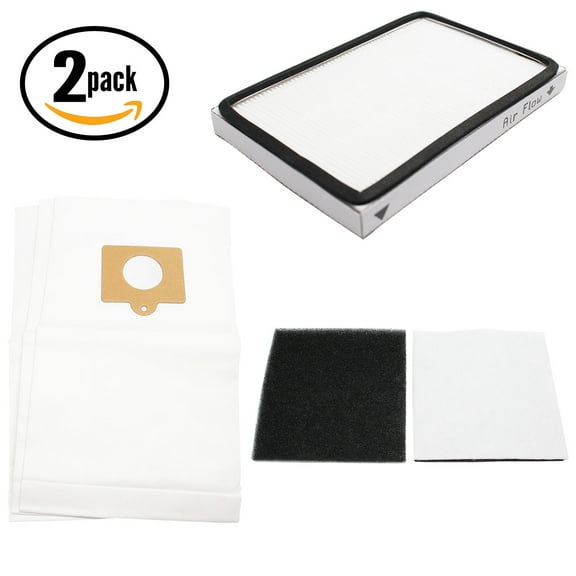 6 Replacement Kenmore 11625614506 Vacuum Bags, 2 HEPA Filter & 2 Foam Filter - Compatible Kenmore 50558, 5055, 50557, Type C Vacuum Bags; 86889, EF-1 Filter & 86883, CF-1 Filter