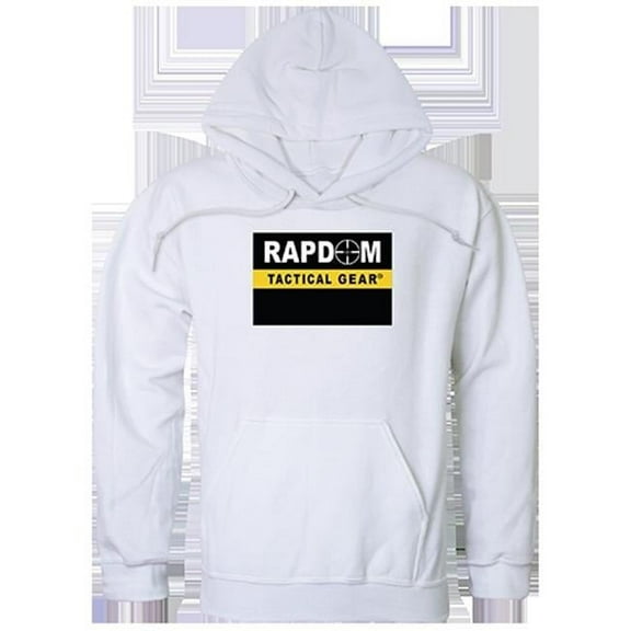 Rapdom Graphic Pullover Sweatshirt, White - Large