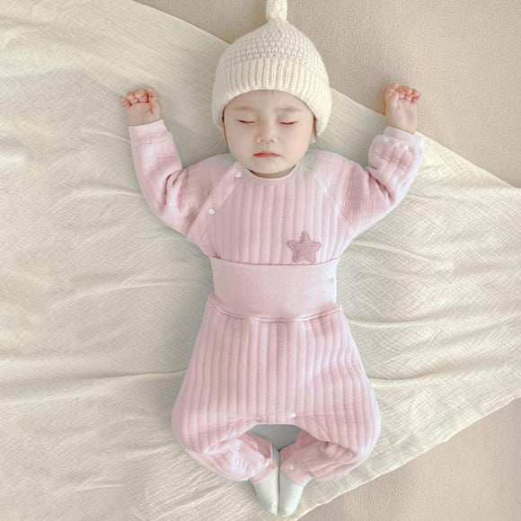 Cowsor Unisex Newborn Baby 2PC Set Cotton Long Sleeve Baby Outfit Soft Comfortable Baby Clothes for Boys and Girls