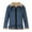 Blue, variant on WAENQINLA Winter Coats for Men Heavyweight Warm Sherpa Fleece Lined Zip up Jackets Thicken Thermal Trucker Jacket Outerwear