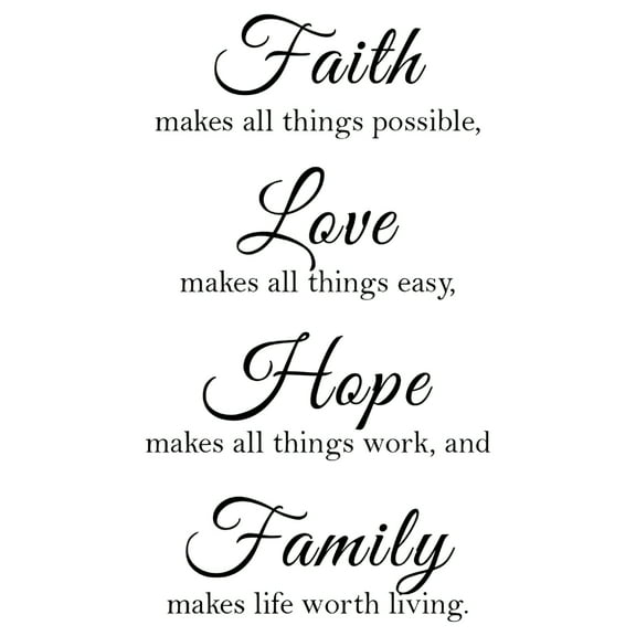 CCOCC Bible Verse Inspirational Sayings,Non-Toxic Durable Vinyl Wall Decals,Bible Verses Wall Decor Great Gift Inspirational Decal With Motivational Quotes for Home Decor,14Wx21L,Black