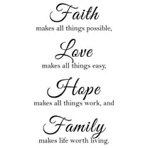 CCOCC Bible Verse Inspirational Sayings,Non-Toxic Durable Vinyl Wall Decals,Bible Verses Wall Decor Great Gift Inspirational Decal With Motivational Quotes for Home Decor,14Wx21L,Black