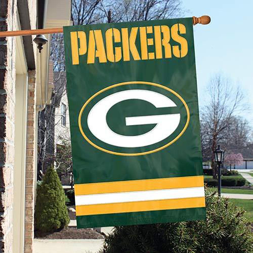 Green Bay Packers Applique Banner Flag 44" x 28" Double-sided - image 4 of 4
