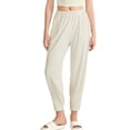 thumbnail image 1 of Pantalones de Yoga Largos para Mujer, Deportivos, Ajustados, Informales, Cómodos, para Gimnasio, Senderismo, Cintura Elástica, Color Leche de , Talla M, 1 of 8