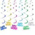 thumbnail image 4 of Paquete de 6 Decoraciones de Cumpleaños Colgantes Vevor Color Rojo Letras 'Feliz Cumpleaños', 4 of 5