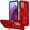 Red Military Grade Rotating Ring Kickstand Case, variant on Moto G Stylus 5G 2022 Case - Military Grade, 16ft Drop Tested, Magnetic Ring Holder & Kickstand, with Screen Protector, Mint